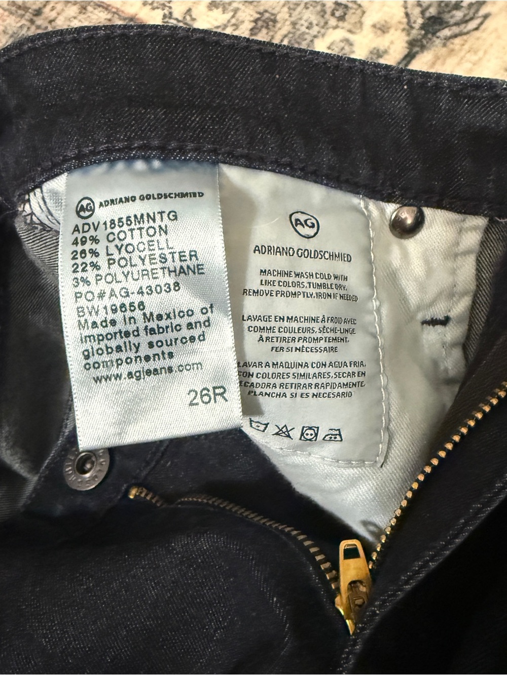 🦋 AG Adriano Goldschmied| EUC The Prima Ankle Cigarette Jeans 26R Dark Wash - Picture 10 of 12